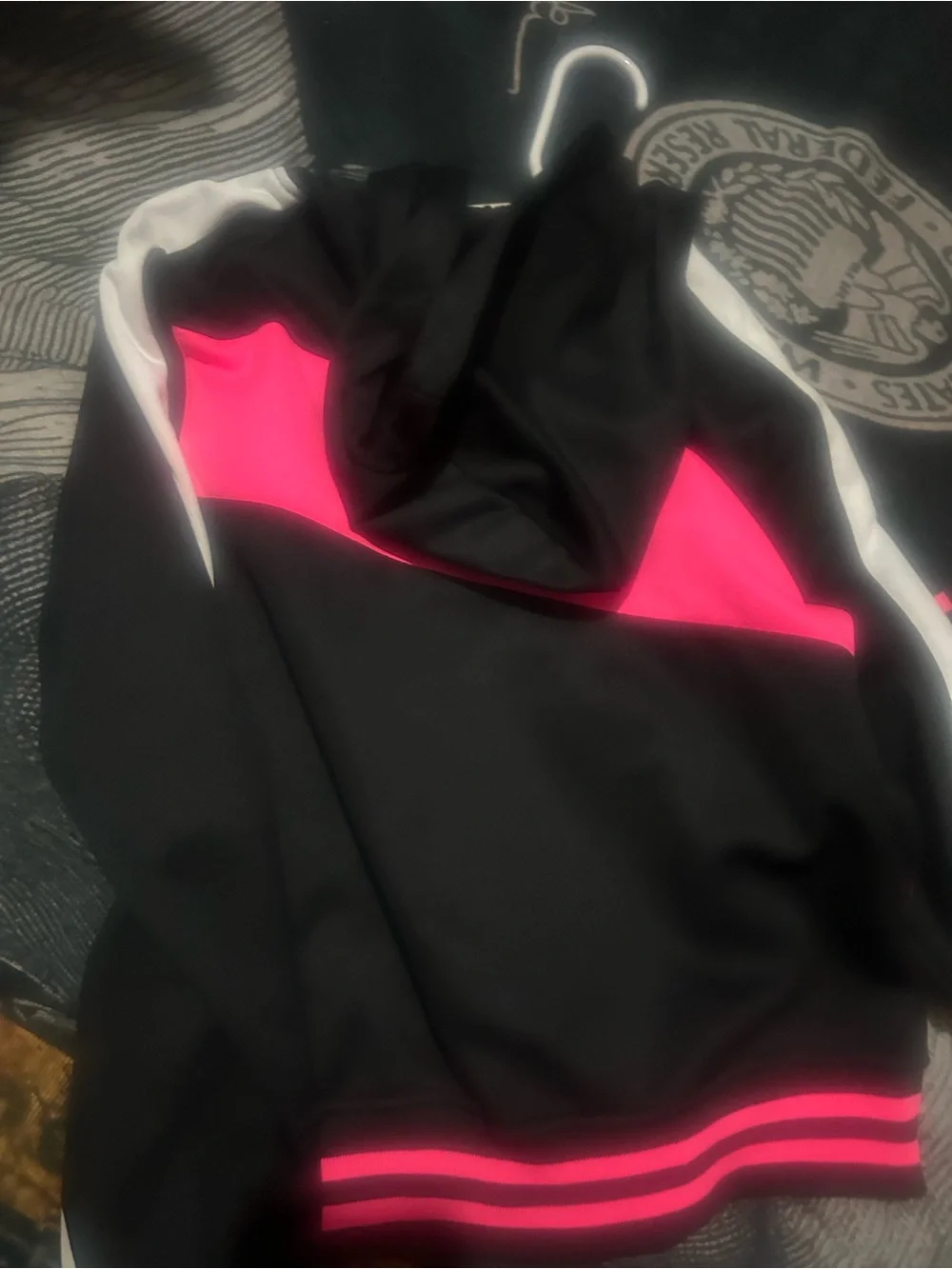 Lotto Kids' Black & Hot Pink Zip Hoodie